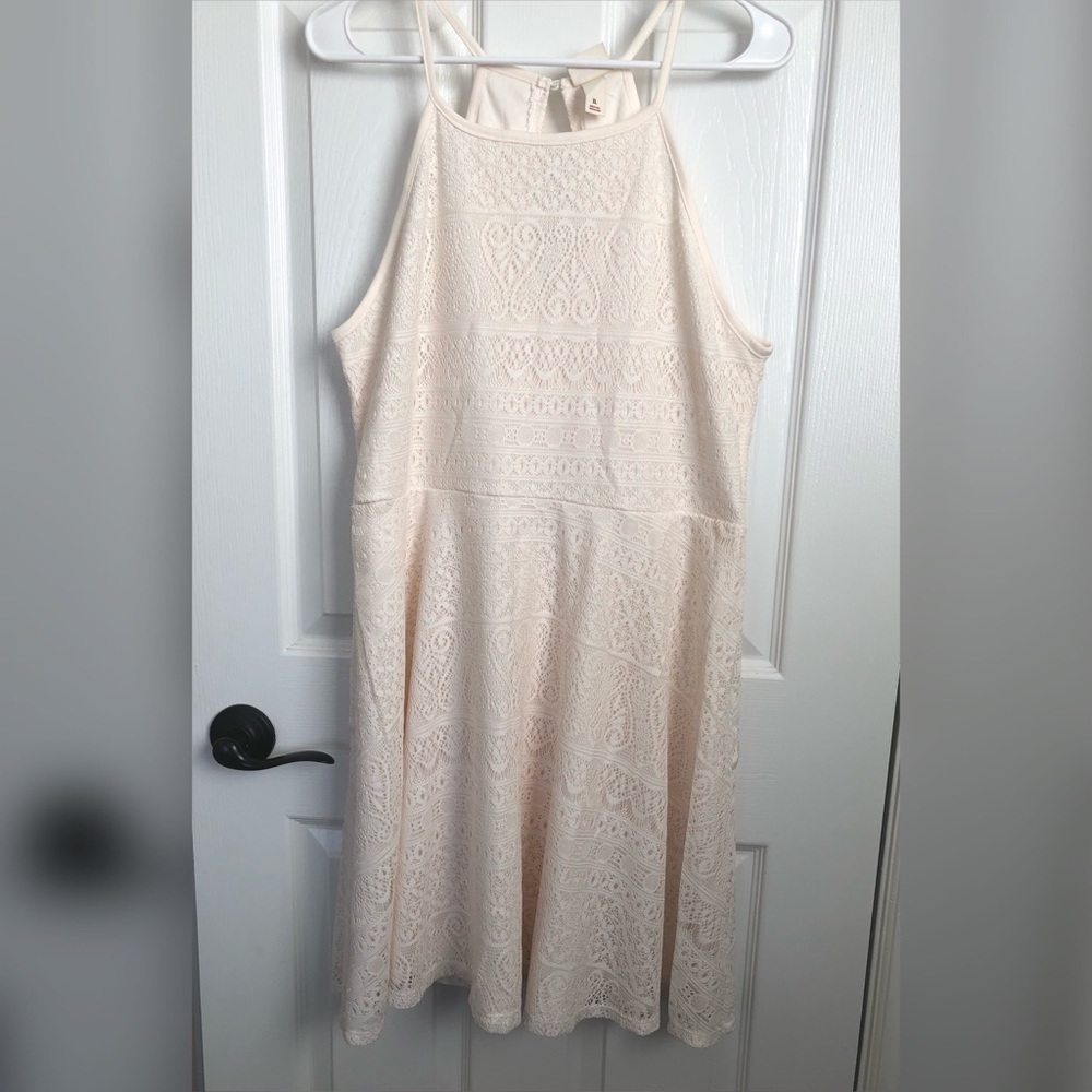 Cream halter dress